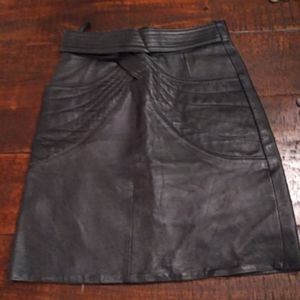 Vintage Leather Skirt Size 4